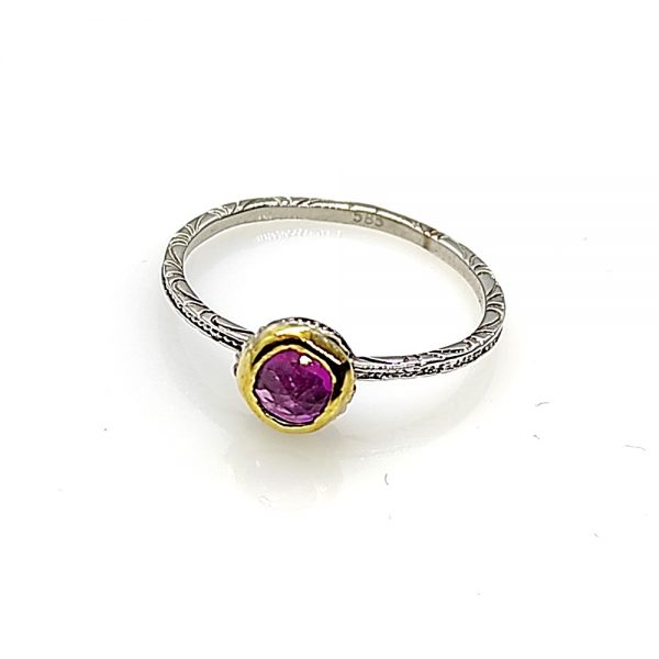 Ring Pink Ruby Gold