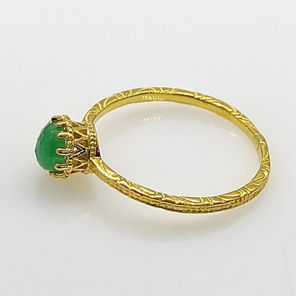 Handmade Emerald Ring Gold 14K