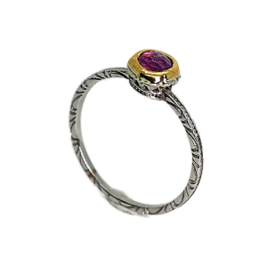 Δαχτυλίδι Ροζ Ρουμπίνι