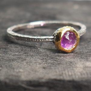 Δαχτυλίδι Ροζ Ρουμπίνι