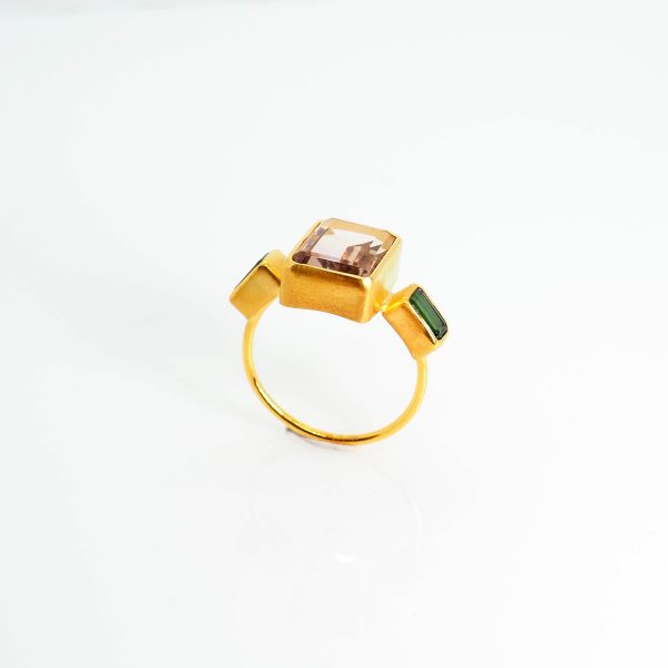 Handmade Ring Ametrine Gold 18K