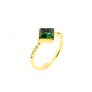 Ring Green stone Tourmaline