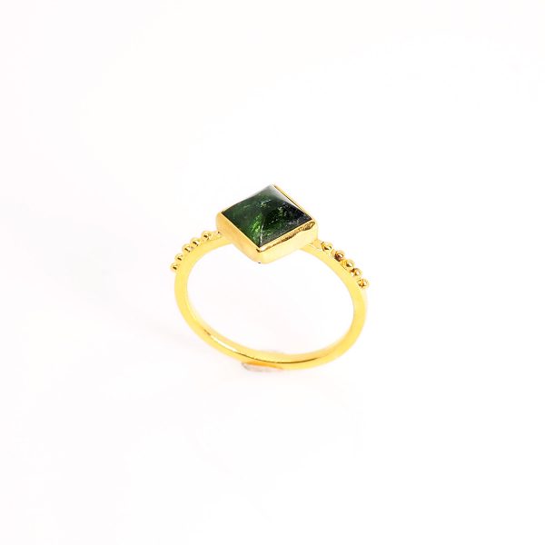 Ring Green stone Tourmaline
