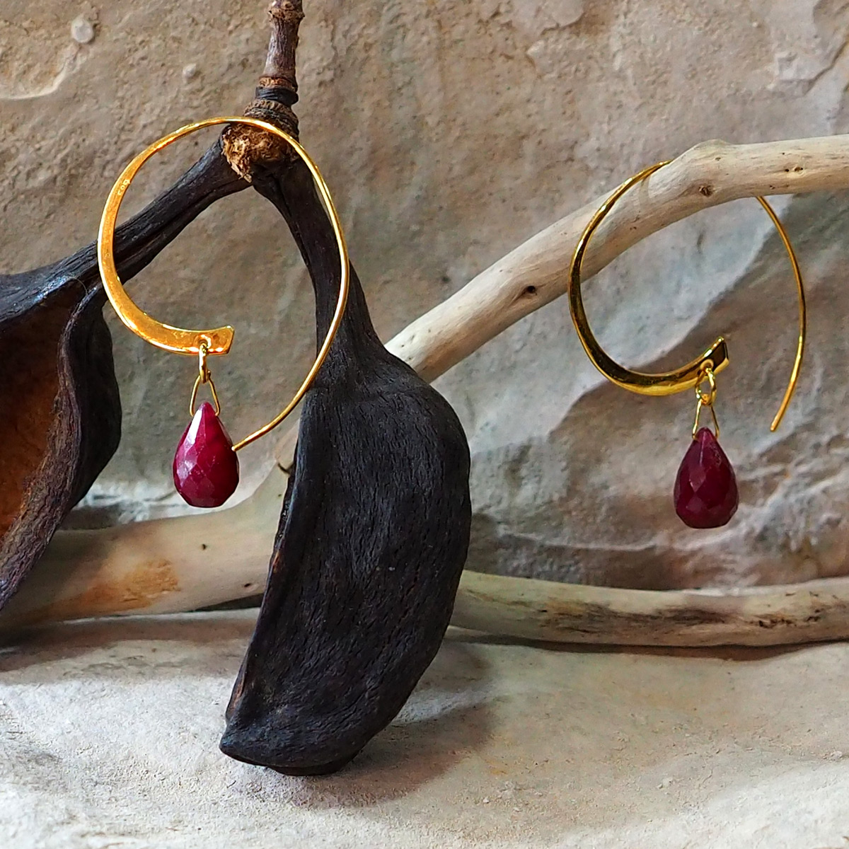 Dangle Ruby Earrings, Gemstone Beaded Hoop Earrings With Tiny Red Stones,  Gold Filled Earrings With Birthstone, Geometric Statement Earrings - Etsy |  Etsy earrings, Geometric statement earrings, Gemstone earrings dangle