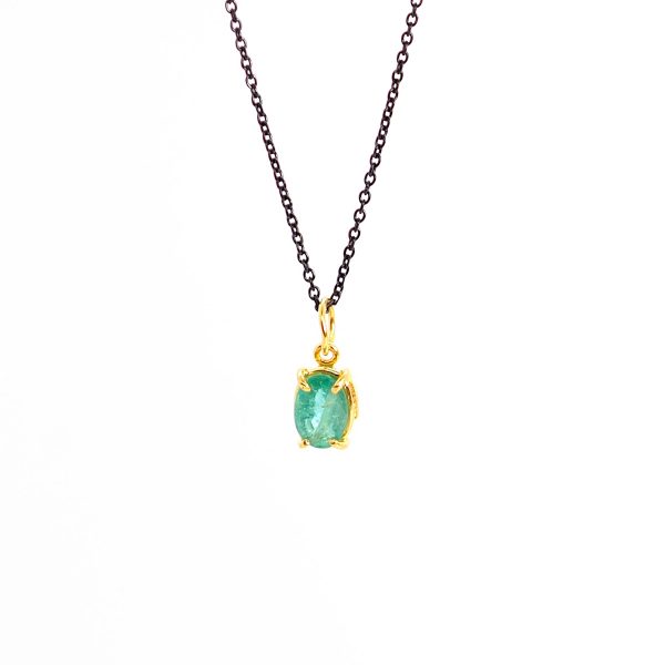 Emerald Necklace in Gold