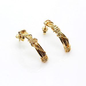 Gold Stud Earring
