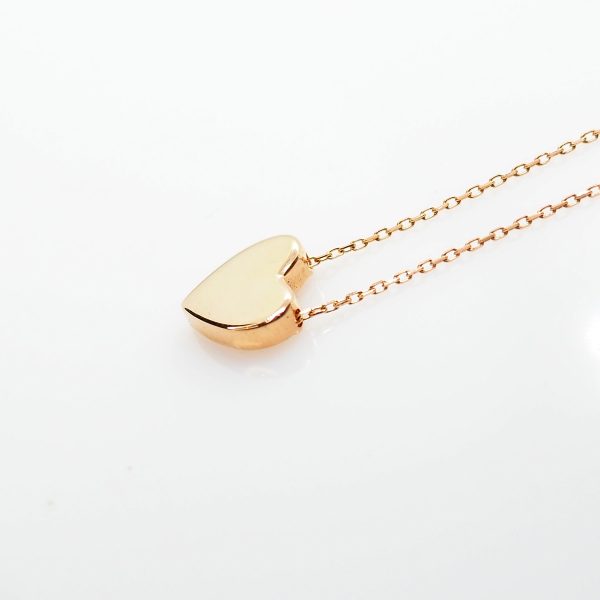 Pink Gold Heart Necklace