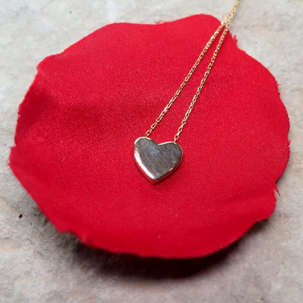 Pink Gold Heart Necklace