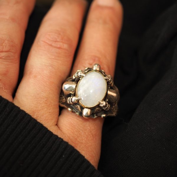 Handmade Ring with moonston