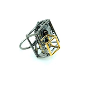 Gears Ring in Silver 925