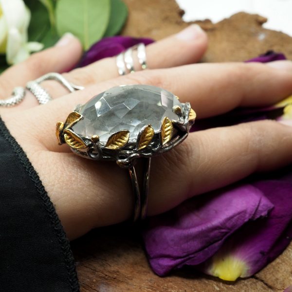 Ring with Quartz Crystal