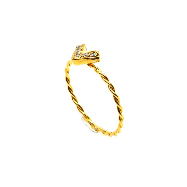 Gold Ring Heart