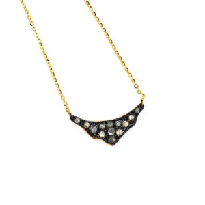 vintage Necklace with Diamonds in 14K Gold