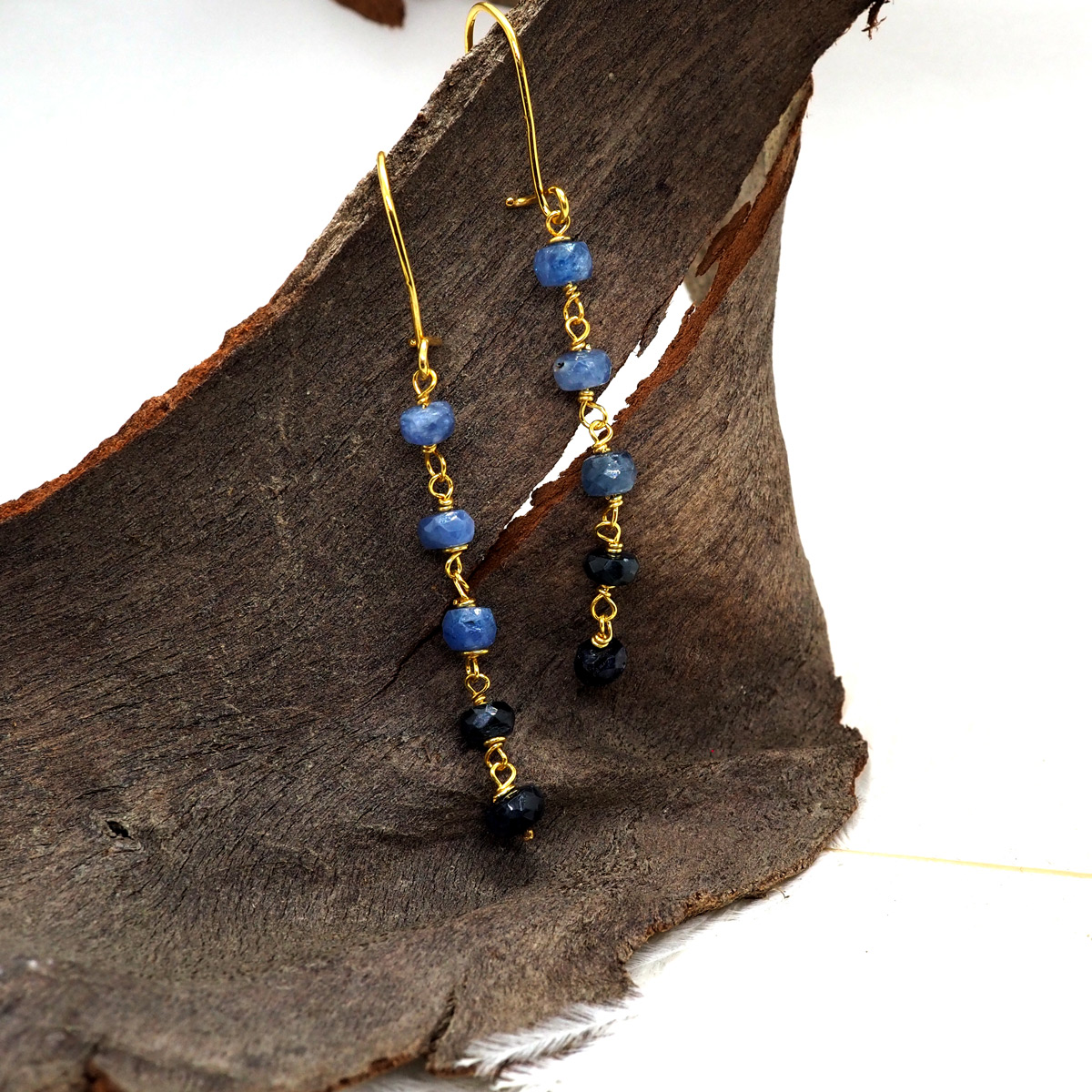 Sapphire Earrings 14K Gold